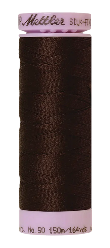 Mettler Cotton Silk Finish 50wt 150m Black Peppercorn