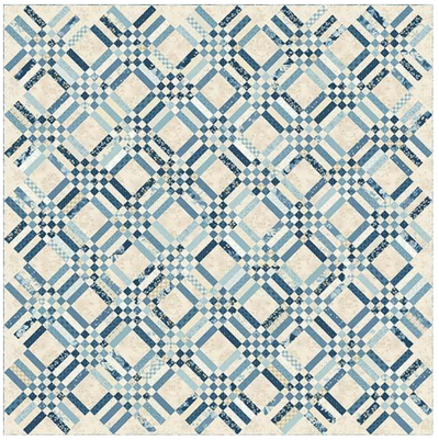 Blue Lattice Quilt Kit