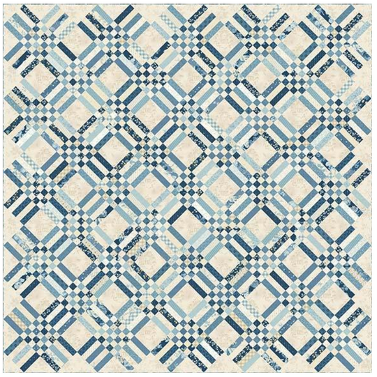 Blue Lattice Quilt Kit