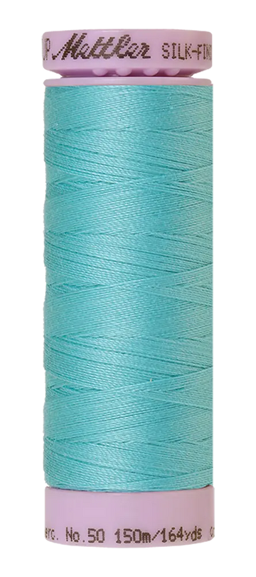 Mettler Cotton Silk Finish 50wt 150m Blue Curacao