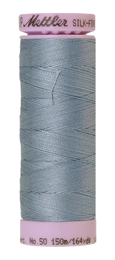Mettler Cotton Silk Finish 50wt 150m Blue Speedwell