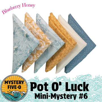 Mystery Five-0 Blueberry Honey Pot O Luck fat quarter bundle