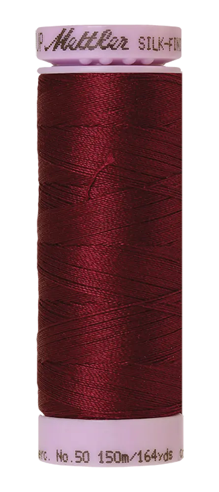 Mettler Cotton Silk Finish 50wt 150m Bordeaux