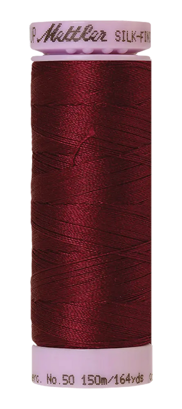Mettler Cotton Silk Finish 50wt 150m Bordeaux