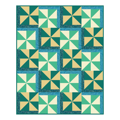 Breezy Harbor Quilt Kit - image 2 - complete quilt kit with fabric and instructions