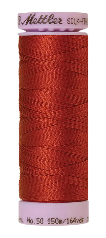 Mettler Cotton Silk Finish 50wt 150m Brick