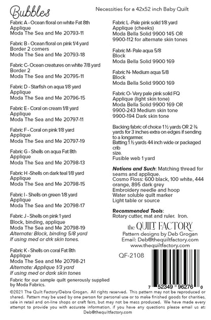 Bubbles Quilt Pattern