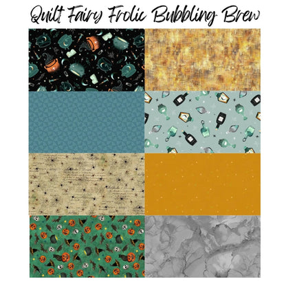 Quilt Fairy Frolic Bubbling Brew quilt kit detail