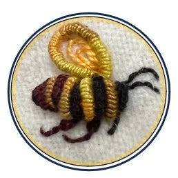 Garden of Embroidered Bugs Book