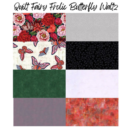 Quilt Fairy Frolic Butterfly Waltz quilt kit detail