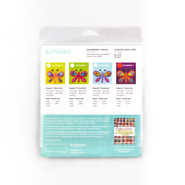 Sue Spargo Butterfly Pre-Cut Wool Kit