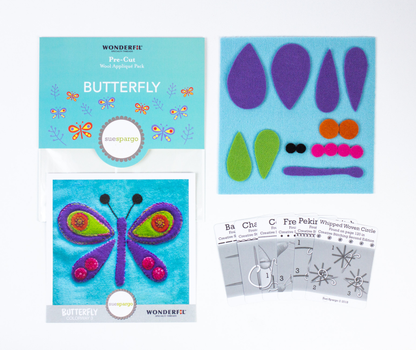 Sue Spargo Butterfly Pre-Cut Wool Kit
