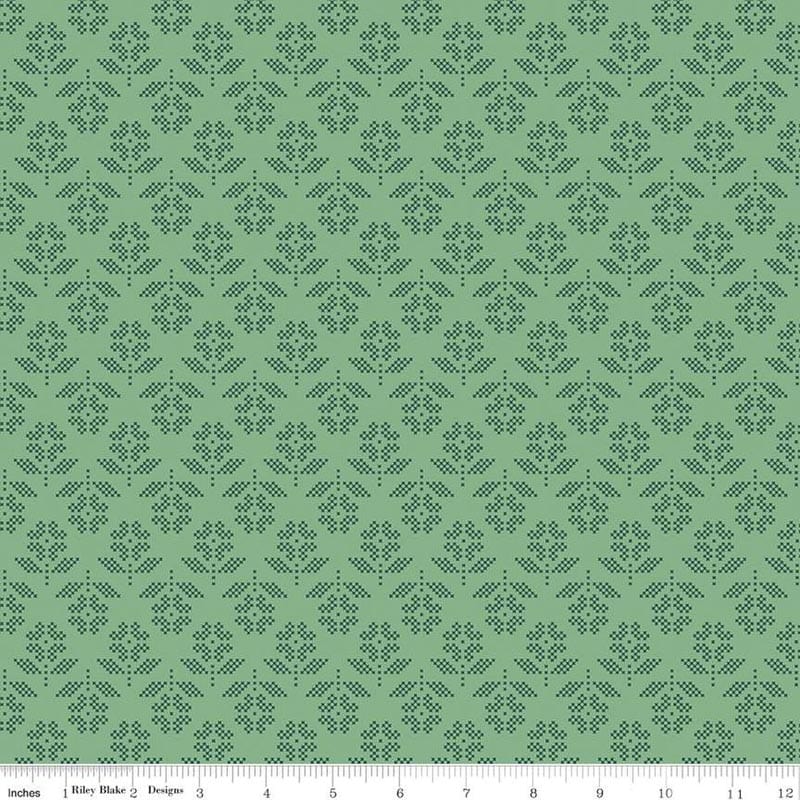 Stitch Flower Alpine Fabric Yardage