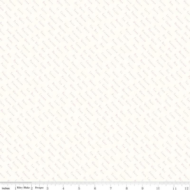 Hush Hush Color List Fabric Yardage