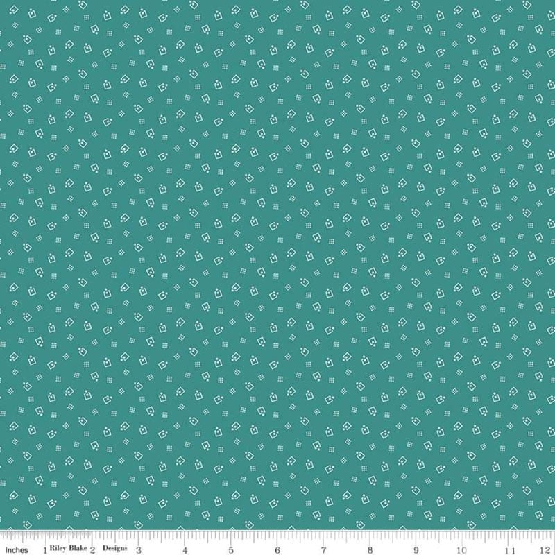 Prairie Mercantile Teal Fabric Yardage