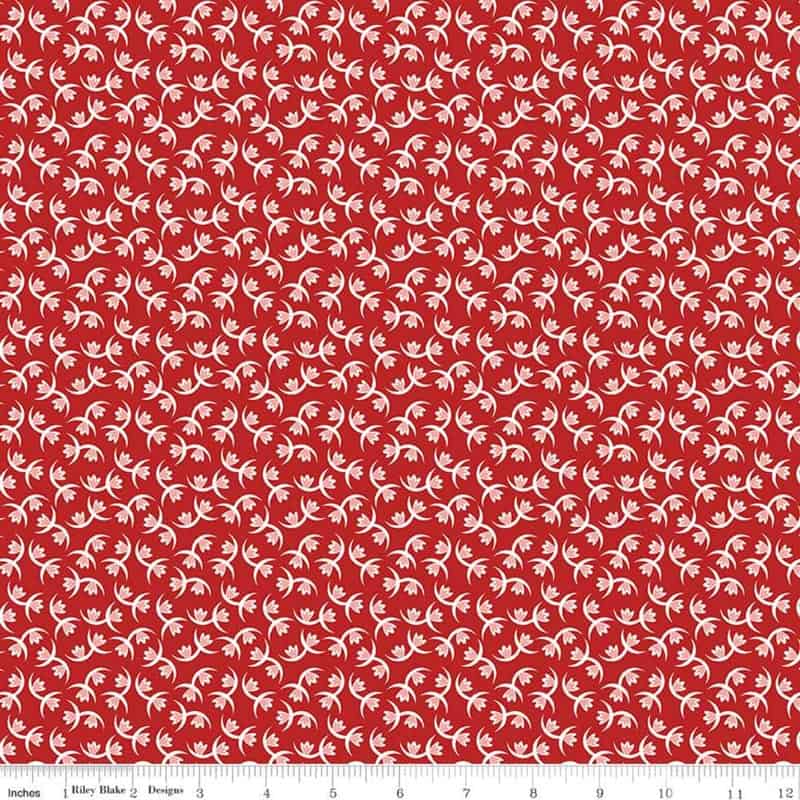 Prairie Memories Schoolhouse Red Fabric Yardage