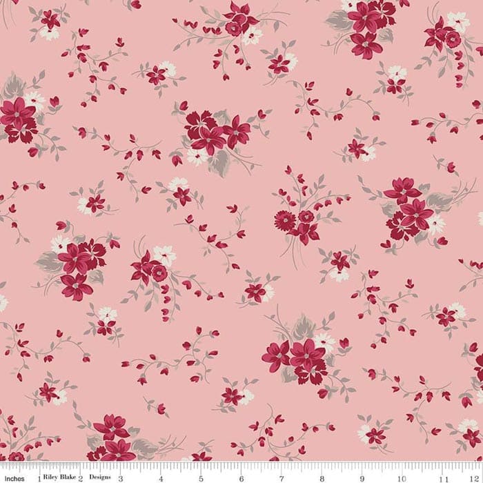 Heartfelt Trellis Rose Fabric Yardage