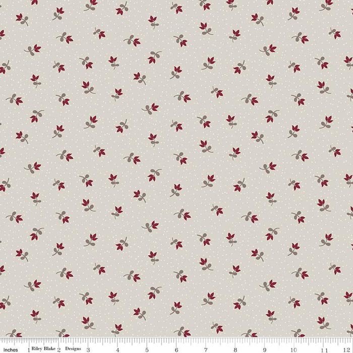 Heartfelt Ditsy Light Taupe Fabric Yardage