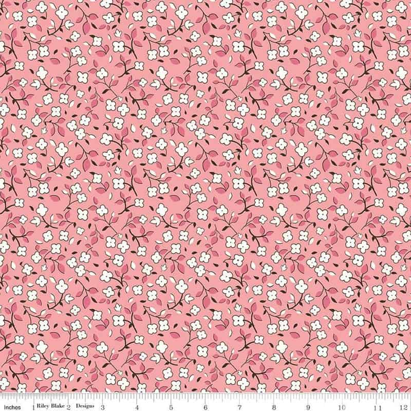 Home Town Swasey Heirloom Coral Fabric Yardage