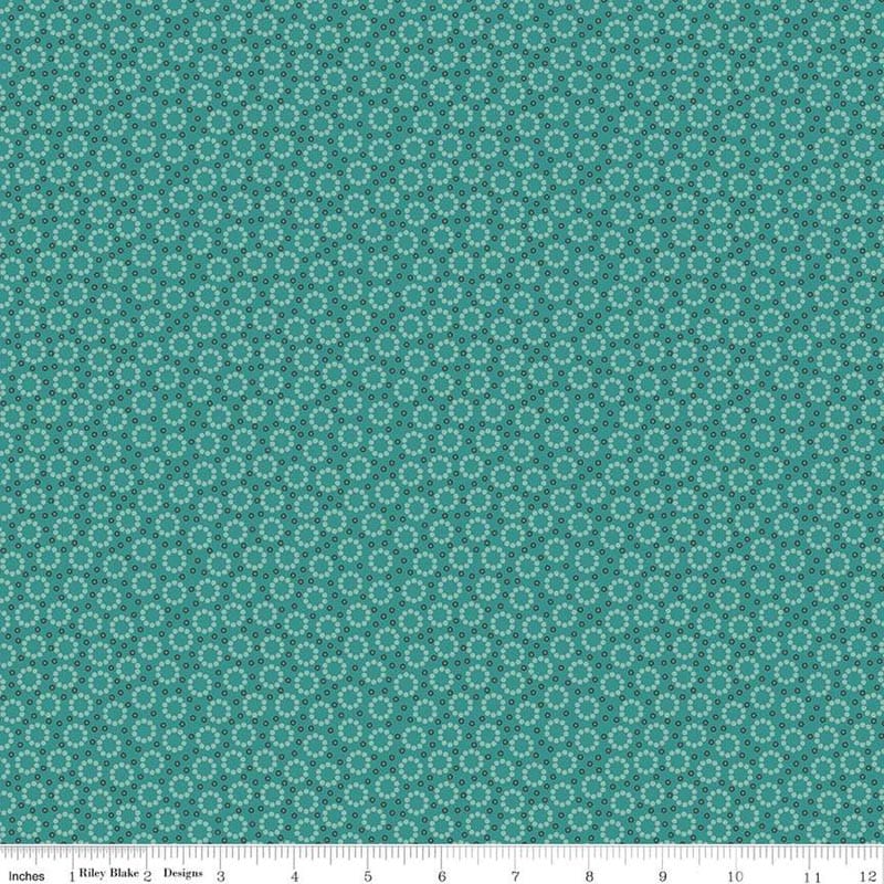 Home Town Miller Teal Fabric Yardage