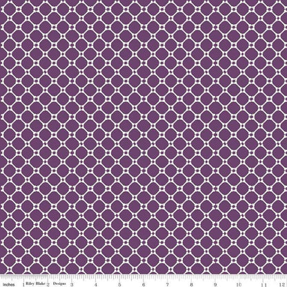 Beggar's Night Purple Bones Fabric Yardage