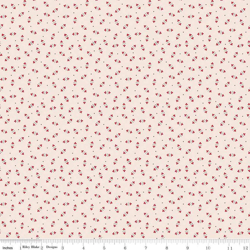 Autumn Posy Latte Fabric Yardage