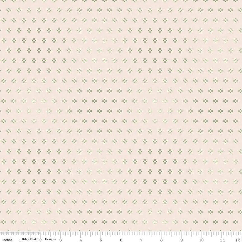 Autumn Stitch Latte Fabric Yardage