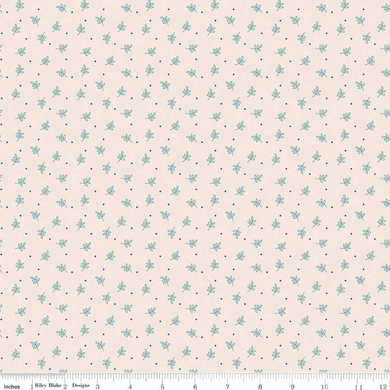 Autumn Sprig Latte Fabric Yardage