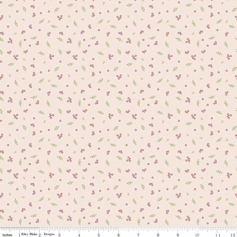 Home Town Holiday Berries Latte Fabric Yardage