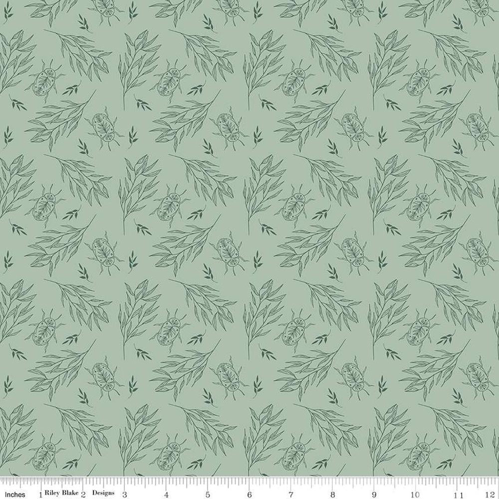 Garden Dreams Beetle Sage Fabric Yardage