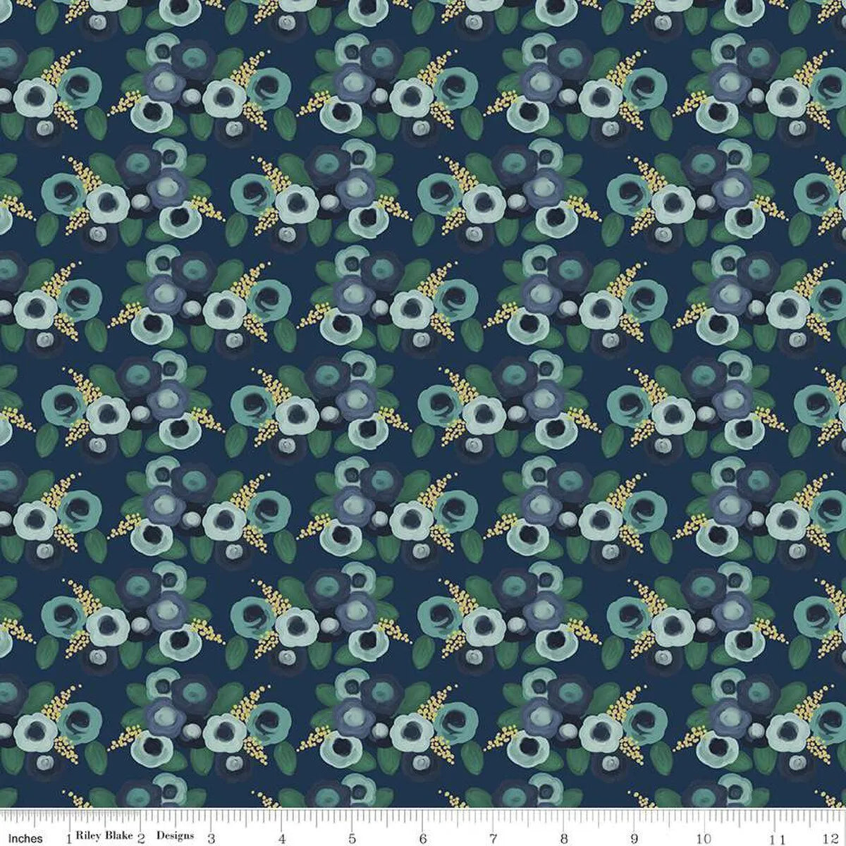 Morning Meadow Night Roses Fabric Yardage