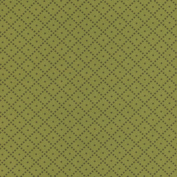 The Awe of Autumn Green Grid Fabric Yardage - quilt fabric for sewing and quilting projects