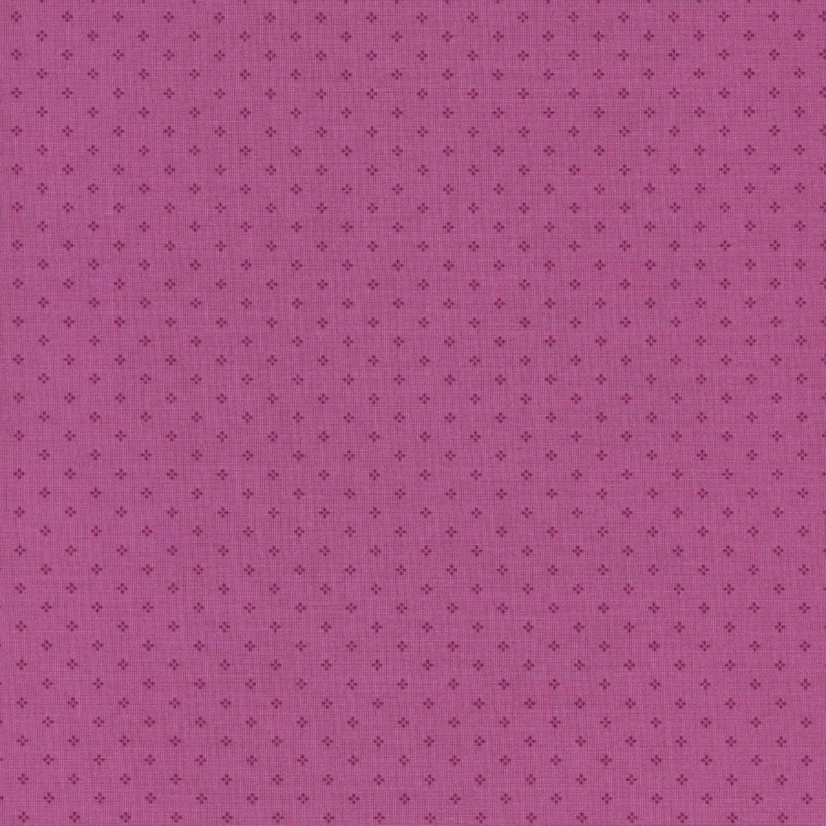 Essence Fuchsia Foils Fabric Yardage by Riley Blake is a pink fabric from the Essence collection, featuring a subtle pattern of evenly spaced small dark purple plus signs.