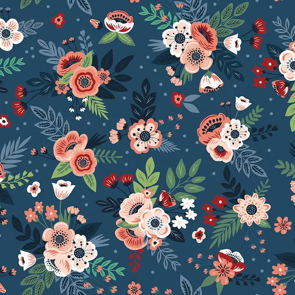 A Spoonful of Sugar Night Floral Yardage