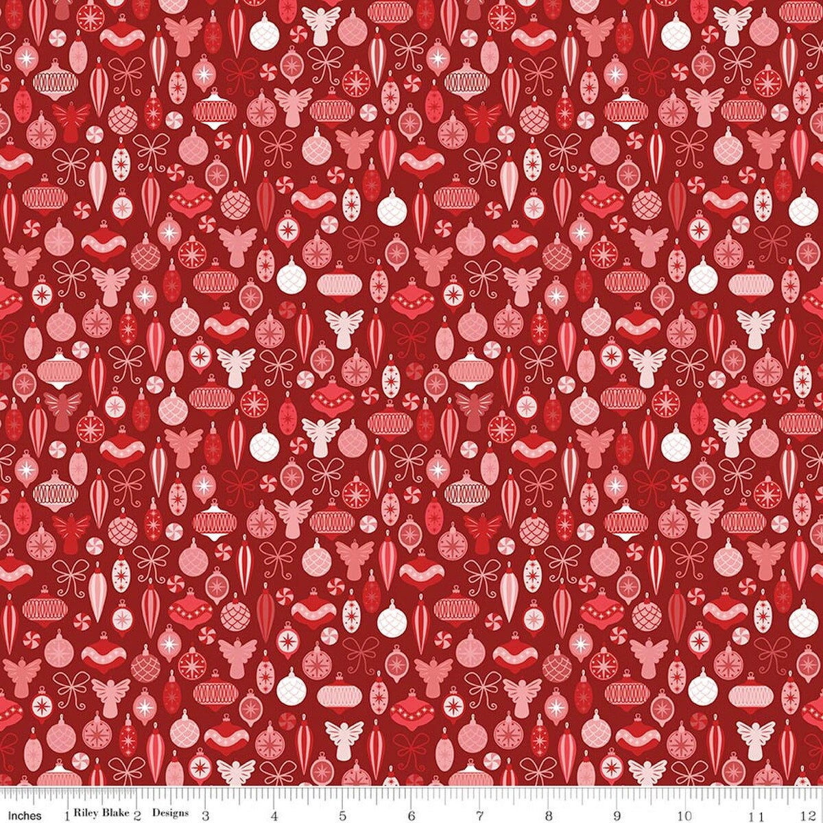 Nutcracker Tradition Berry Adorn the Tree Fabric Yardage - quilt fabric for sewing and quilting projects