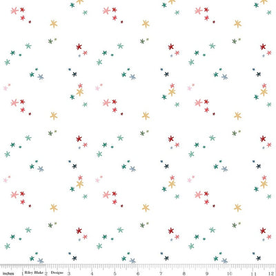 Nutcracker Tradition Snow Christmas Magic Fabric Yardage