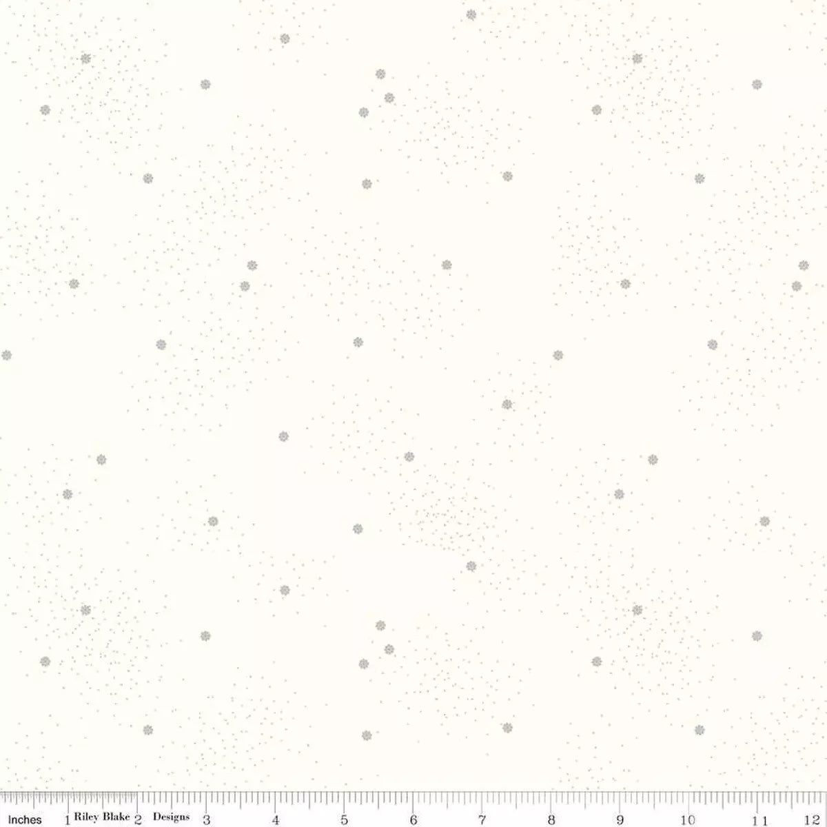 Dainty Daisy Gray on Cloud Fabric Yardage