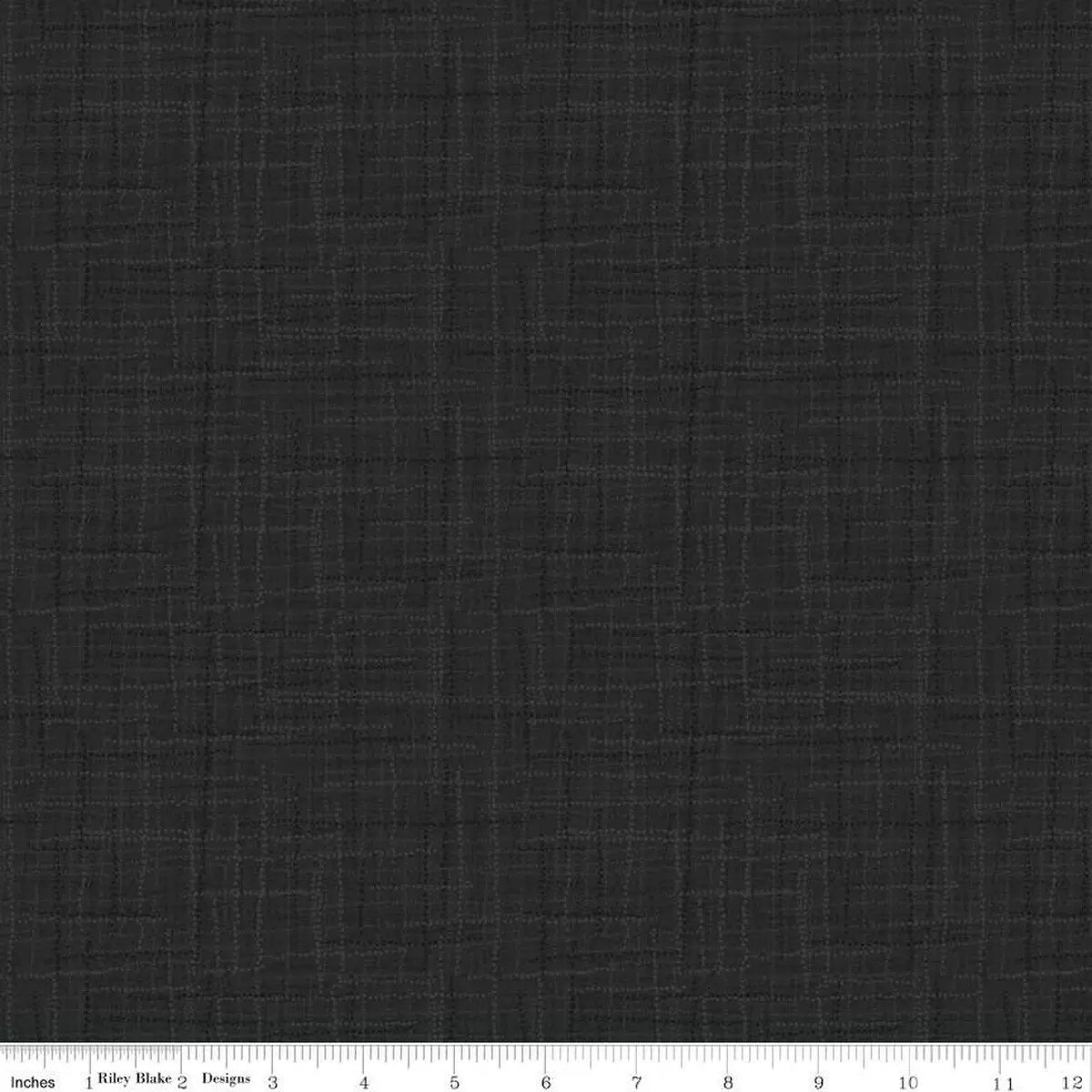 Grasscloth Black Fabric Yardage