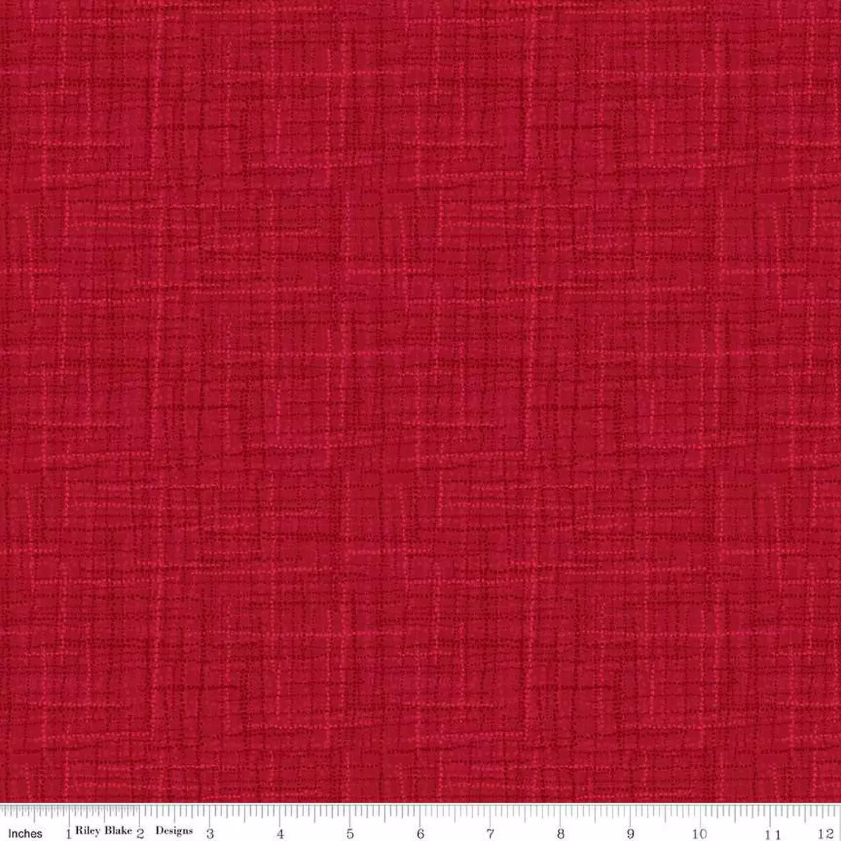 Grasscloth Cranberry Fabric Yardage