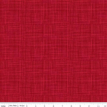 Grasscloth Cranberry Fabric Yardage