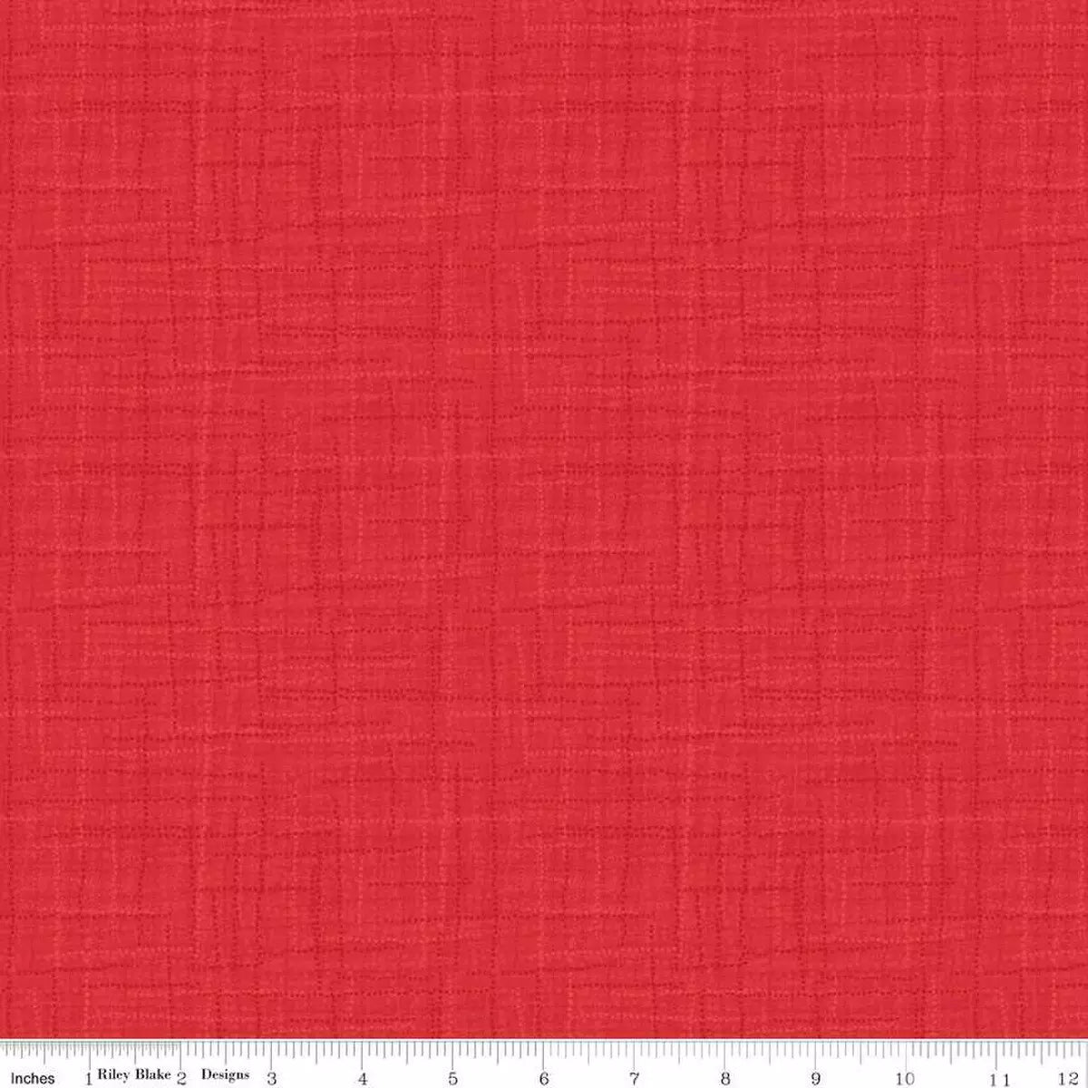 Grasscloth Red Fabric Yardage