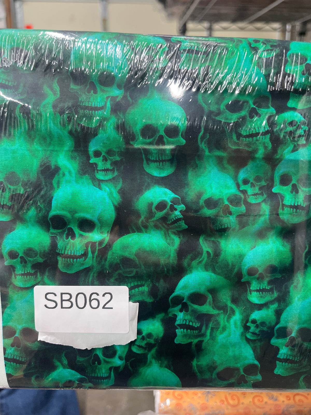 Gotta Have It Jade Skull quilting fabric short bolt 5 yards A