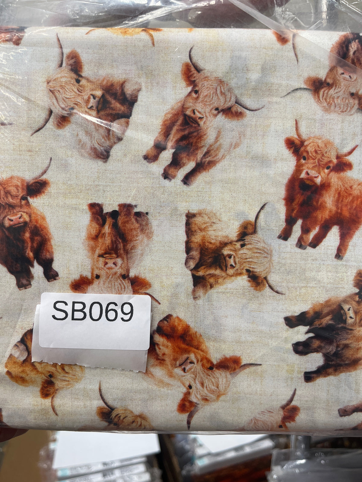 Utterly Adorable Baby Highland Cows quilting fabric short bolt 6 yards