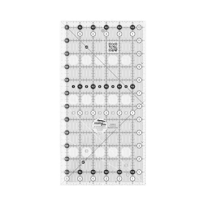 Creative Grids Quilt Ruler 6-1/2in x 12-1/2in