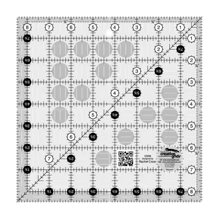 8.5" square creative grids ruler