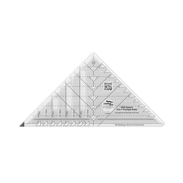 Creative Grids Half-Square 4-in-1 Triangle Quilt Ruler