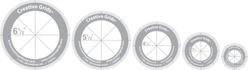 Creative Grids Quilt Ruler Circles Set of 5 - image 1 - quilting ruler for precision cutting