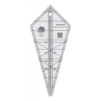 Creative Grids Starburst 30 Degree Triangle Quilt 9-1/2in Ruler Product Photo