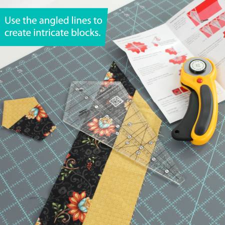 Creative Grids Starburst 30 Degree Triangle Quilt 9-1/2in Ruler Product Photo