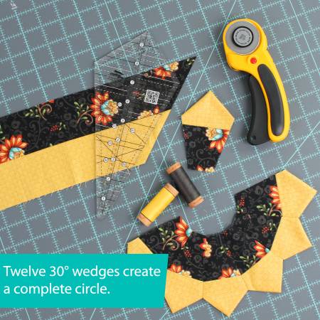 Creative Grids Starburst 30 Degree Triangle Quilt 9-1/2in Ruler Product Photo